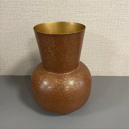 VASO METAL REDONDO DET PEQUENO