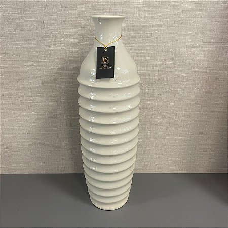VASO GARRAFA LUNA OFF WHITE GRANDE 52X17CM