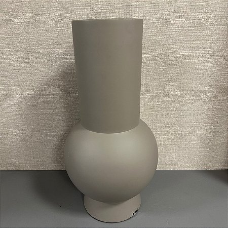 VASO CILINDRICO BOLA CINZA FOSCO