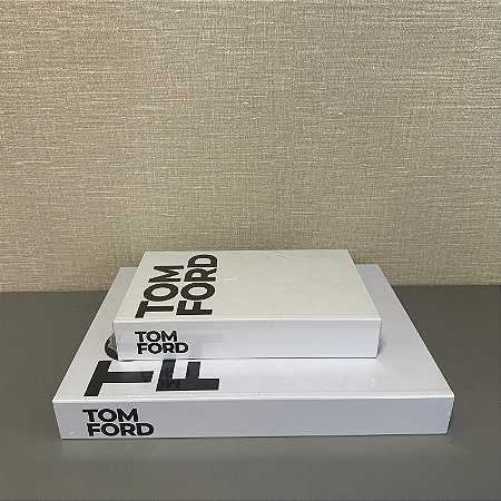 CAIXA LIVRO TOM FORD G 36x26cm M 25x16cm