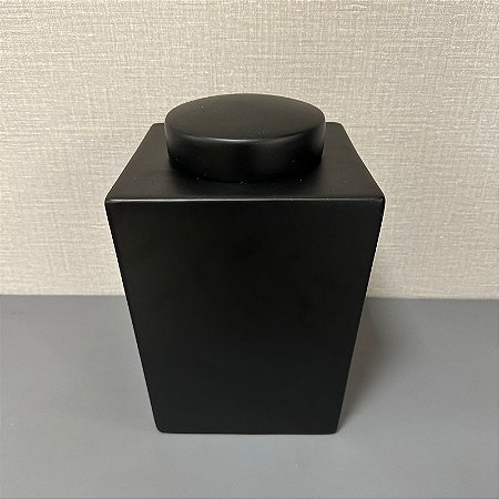 POTE TOKIO PRETO FOSCO DE CERAMICA GRANDE