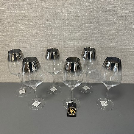 CONJUNTO COM 6 TAÇAS PARA VINHO 550ML