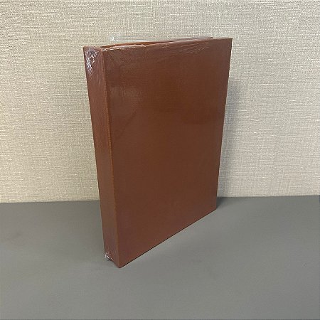 CAIXA LIVRO TECIDO TERRACOTA GRANDE