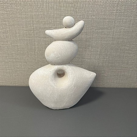 ESCULTURA EM CIMENTO ORGÂNICA 23CM