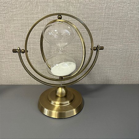AMPULHETA DECORATIVA EM VIDRO