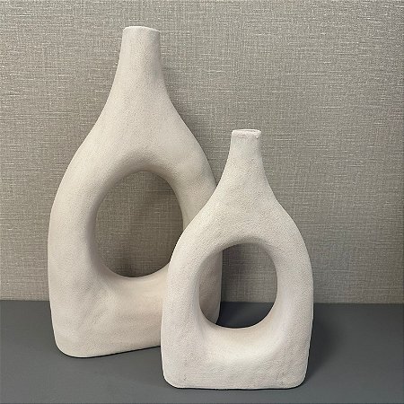 VASO E CERAMICA BRANCO P 35CM