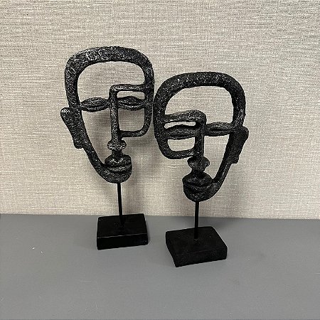 ESCULTURA FACE M 31cm G 34cm