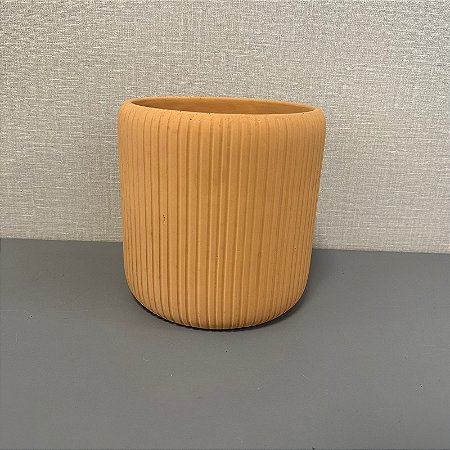 CACHEPOT EM CIMENTO 20CM BEGE