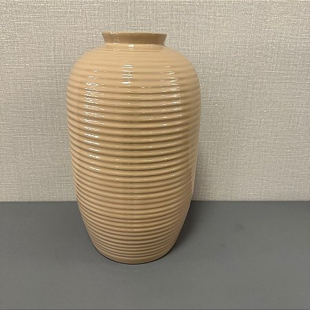 VASO FRIZADO MEDIO  NUDE BRILHO 41CM