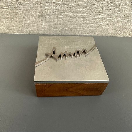 CAIXA QUADRADA PEQUENA SENTIMENTOS 10X10CM