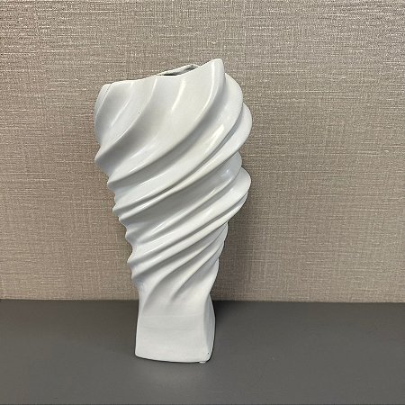 VASO ESPIRAL BRANCO 35CM