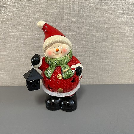 BONECO DE NEVE COM LUZ