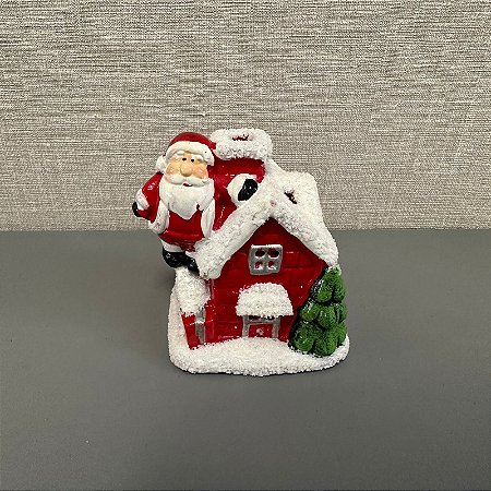 PAPAI NOEL CASINHA COM LUZ