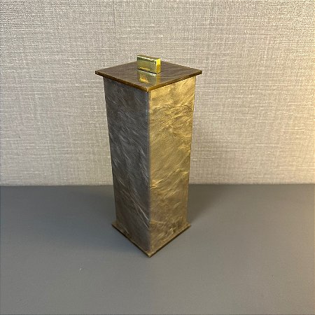 PORTA ESCOVA ELEGANCE MARROM PEROLA