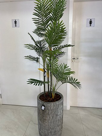 VASO DE CHAO EM CIMENTO M - PLANTA PALMEIRA CICUS