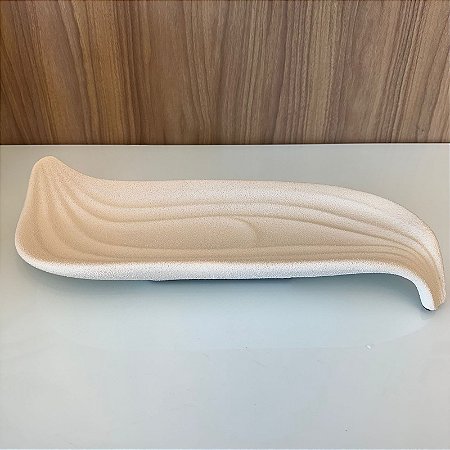 Centro de Mesa Harmonia Off White em Ceramica 12x53cm