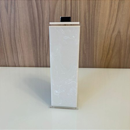 Porta Escova Advance em Acrilico Travertino 23x8cm