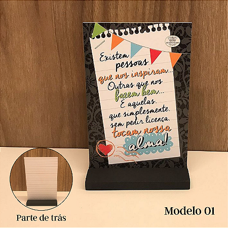 Plaquinha Frases Diversas 16x10x5cm modelos 01 ao 20