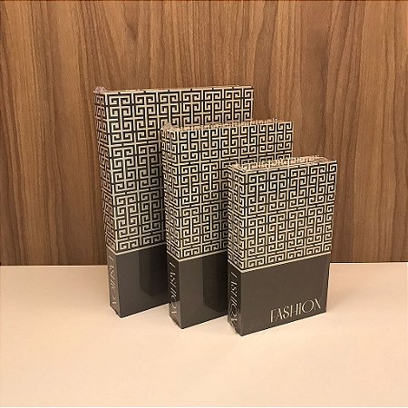 Caixa Livro Fashion P, M e G