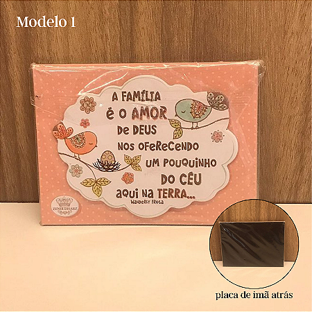 Plaquinha Imã com Frases Diversas modelo 01 ao 20