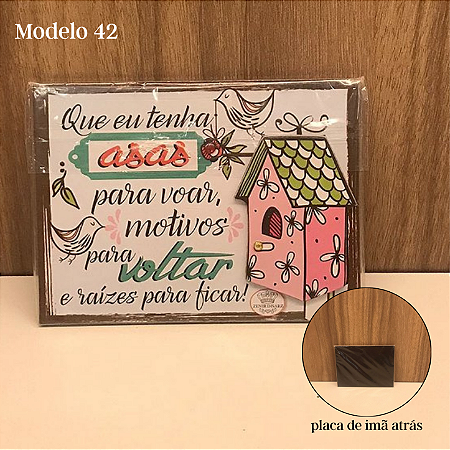 Plaquinha Imã com Frases Diversas modelos 45 ao 47