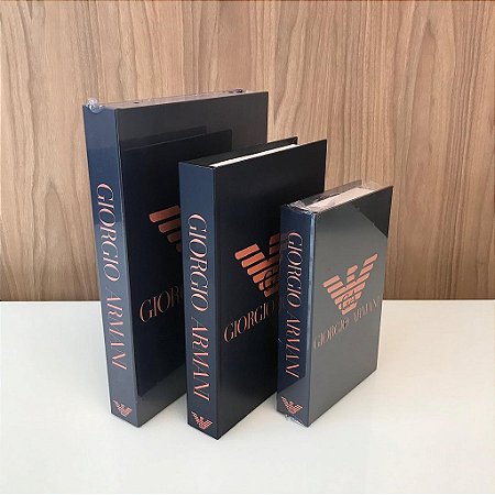 Caixa Livro Giorgio Armani M e G