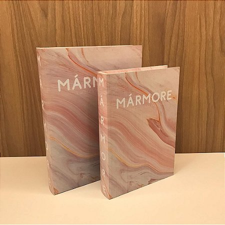 Caixa Livro Marmore M e G