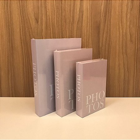 Caixa Livro Photos P, M e G