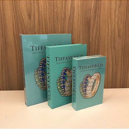 Caixa Livro Tiffany & Co P, M e G