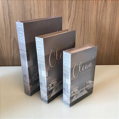 Caixa Livro Clean P, M e G