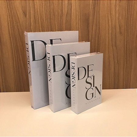 Caixa Livro Design P, M e G