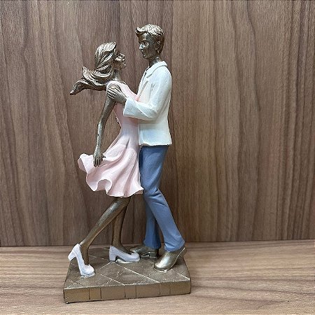 ESCULTURA CASAL 12X7X25CM