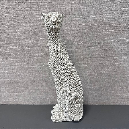 ESCULTURA PANTERA EM POLIRESINA