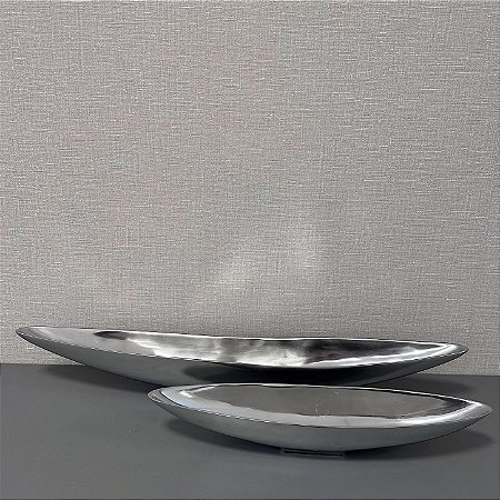 CENTRO DE MESA EM METAL G 81X12CM M 51X12CM