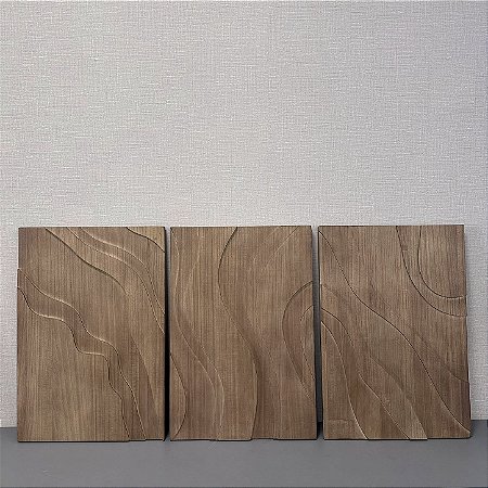 QUADRO EM MADEIRA 71X48X3CM