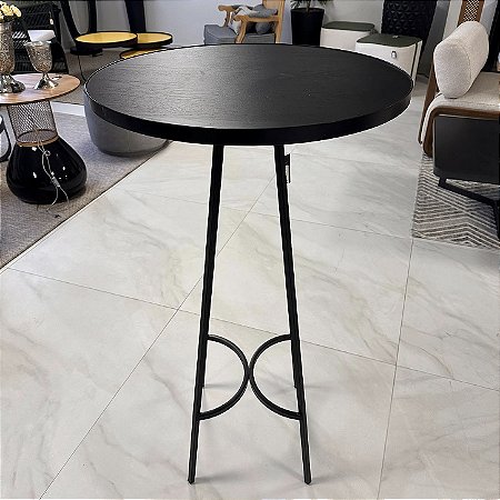 MESA BISTRO NAOS PRETO/FRESNO NEGRO 111x60cm