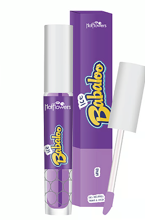 BABALOO LABIAL GLOSS ICE BEIJÁVEL BRILHO UVA
