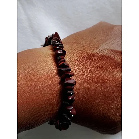 Pulseira de Pedra Natural Olho de Boi - Pulseira de Cascalho
