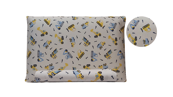 Conjunto de Lençol e fronha Estampa Tratores