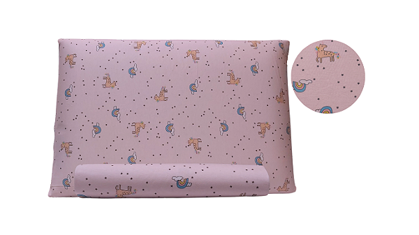 Conjunto de Lençol e fronha Estampa Unicórnio