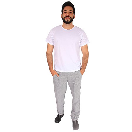 Camiseta manga curta em Malha