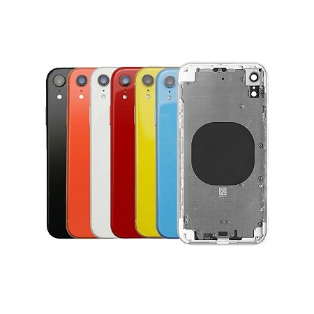 Carcaça iPhone XR Completa + Botões e Adesivos
