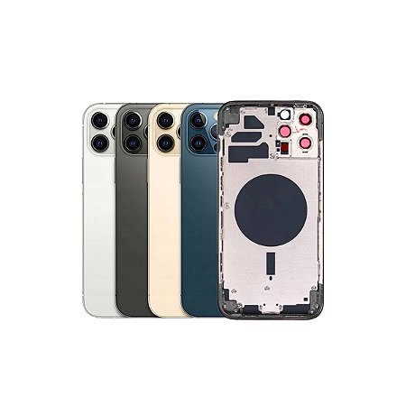 Carcaça iPhone 12 Pro Completa + Botões e Adesivos