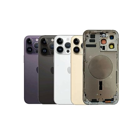 Carcaça iPhone 14 Pro Max 5G Completa + Botões e Adesivos