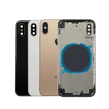 Carcaça iPhone XS Completa + Botões e Adesivos
