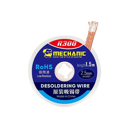 Malha Dessoldadora De Cobre Fita Limpa Solda Mechanic R300