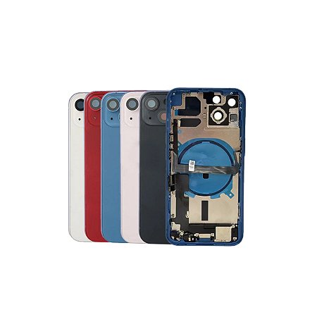 Carcaça iPhone 13 Com Flex Cheia + Botões e Adesivos