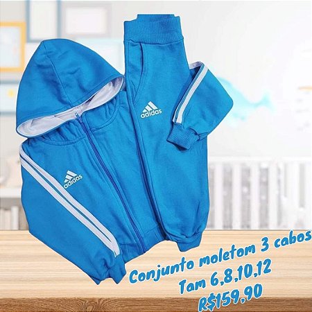 Conjunto moletom 3 cabos Tam 6,8,10