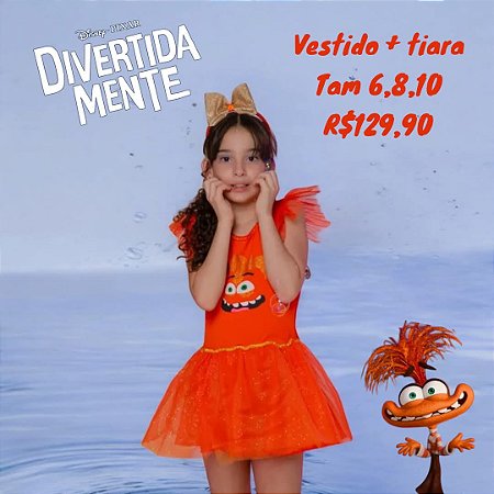 Fantasia divertidamente ansiedade Tam 6,8,10