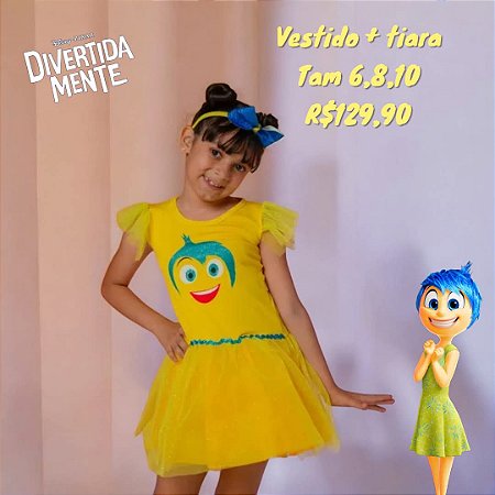 Fantasia divertidamente alegria Tam 6,8,10